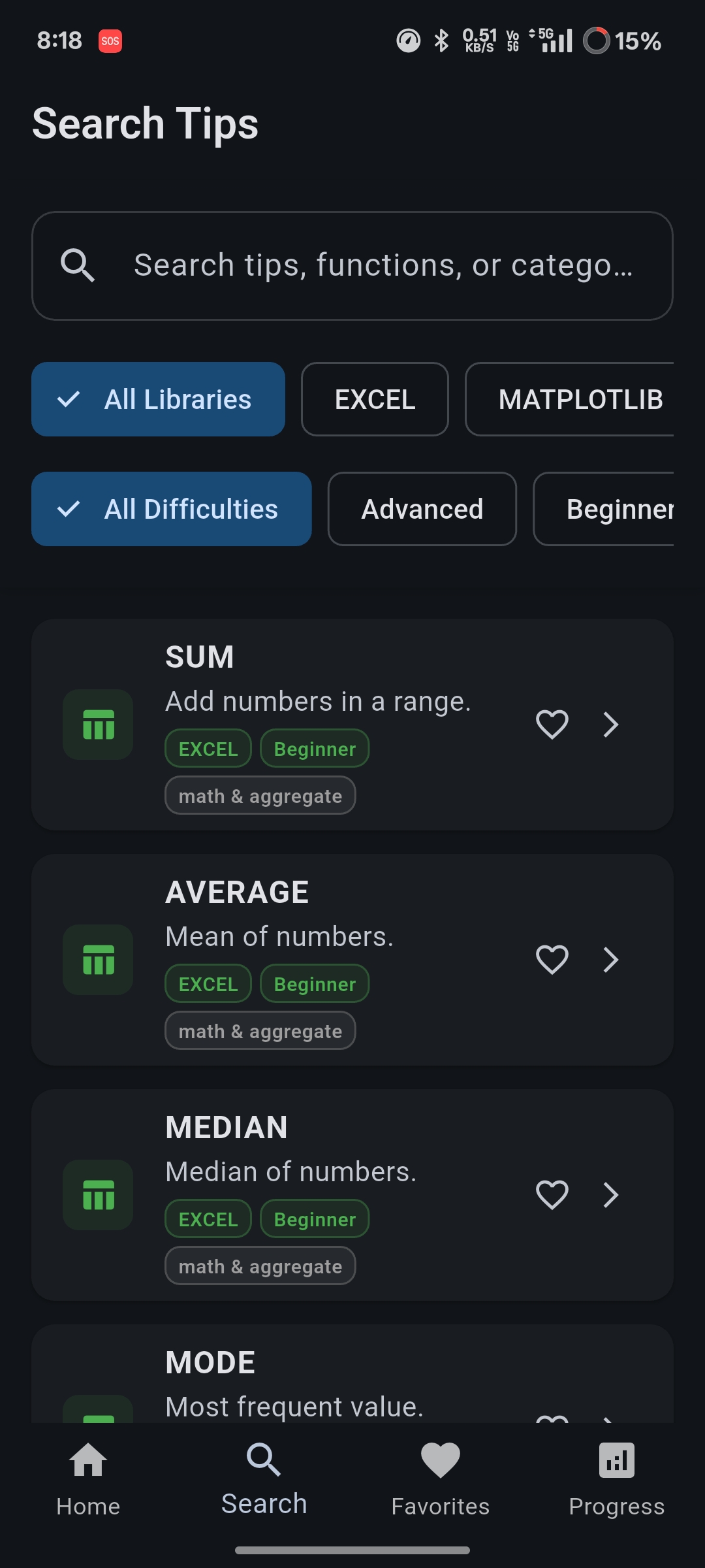 Daily Data Tips App Screenshot 2